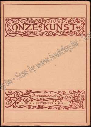 Afbeeldingen van Onze Kunst. Jg. 14, nr. 9. September 1915