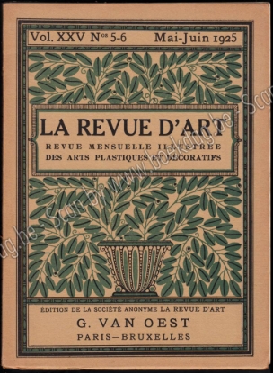 Afbeeldingen van La Revue d'Art. 21e année, nr. 1-6. Janvier-Juin. Tome 25. 1925