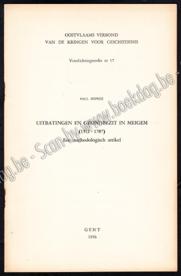 Afbeeldingen van Uitbating en grondbezit in Meigem (1571-1787). Een methodologisch artikel