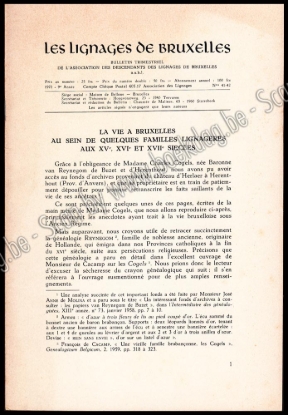 Afbeeldingen van Les Lignages de Bruxelles. 9e Année, N° 41-42, 1970