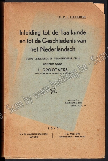 Afbeeldingen van Inleiding tot de Taalkunde en tot de Geschiedenis van het Nederlandsch