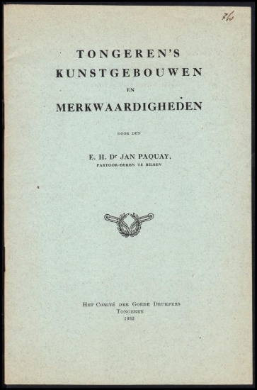 Afbeeldingen van Tongeren's Kunstgebouwen en Merkwaardigheden