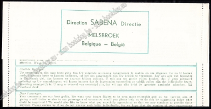 Afbeeldingen van Sabena confidentiel - Vertrouwelijk in mica Sabena pochet