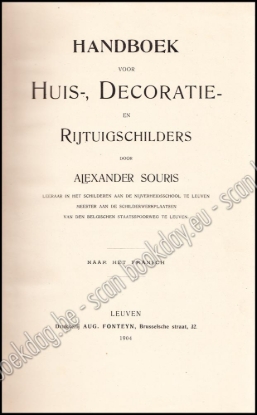 Afbeeldingen van Handboek voor Huis-, Decoratie- en Rijtuigschilders