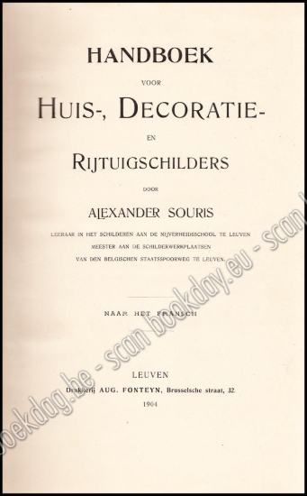Afbeeldingen van Handboek voor Huis-, Decoratie- en Rijtuigschilders
