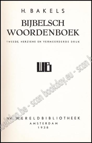 Afbeeldingen van Bijbelsch Woordenboek