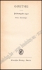 Afbeeldingen van Goethe Feldausgabe 1940, Eine Auswahl