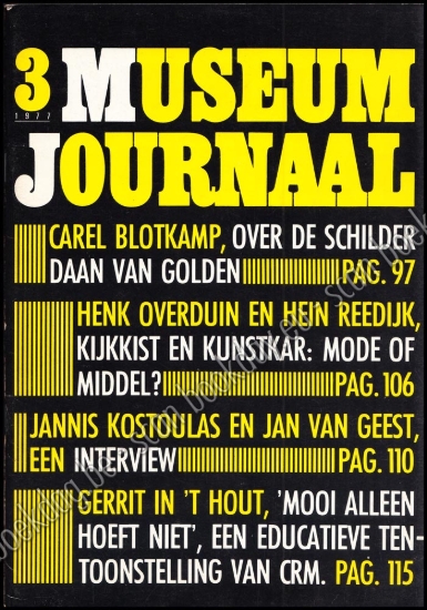 Afbeeldingen van Museumjournaal serie 22. Nr. 3, juni 1977