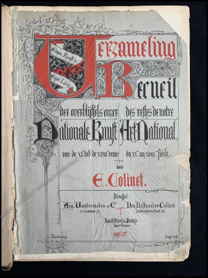 Afbeeldingen van Recueil des restes de notre art national. Verzameling der overblijfsels onzer nationale kunst der XIste tot de XVIIIde eeuw