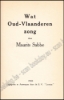 Afbeeldingen van Wat Oud-Vlaanderen zong