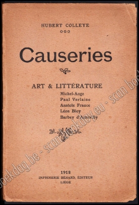 Afbeeldingen van Causeries. Art et Littérature. Dédicacé manuscrite