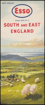 Afbeeldingen van Esso. Road map N° 2 South and East England