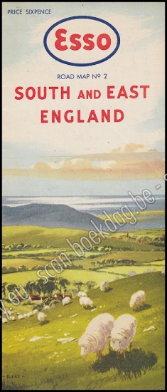 Afbeeldingen van Esso. Road map N° 2 South and East England