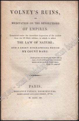 Afbeeldingen van Volney's Ruins or Meditation on the Revolutions of Empires