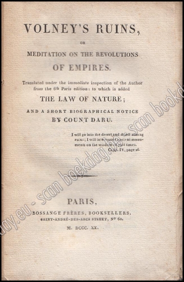 Afbeeldingen van Volney's Ruins or Meditation on the Revolutions of Empires