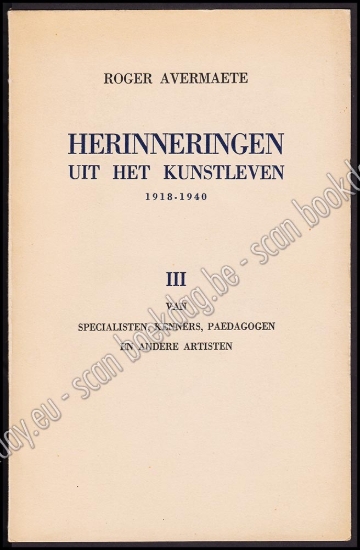Afbeeldingen van Herinneringen uit het kunstleven 1918-1940. III