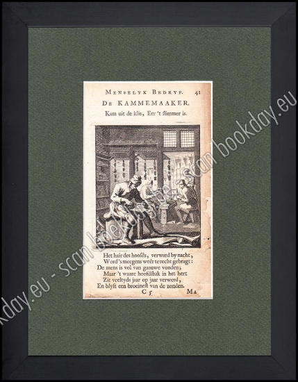 Afbeeldingen van DE KAMMEMAAKER - Jan en Kasper LUIKEN [°1649*1712] [°1672*1708]