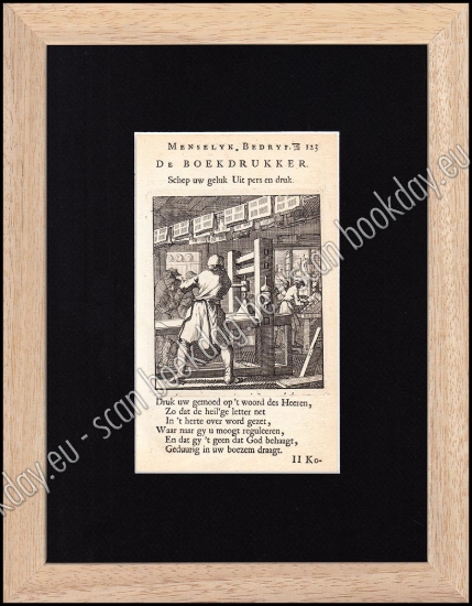 Afbeeldingen van DE BOEKDRUKKER - Jan en Kasper LUIKEN [°1649*1712] [°1672*1708]