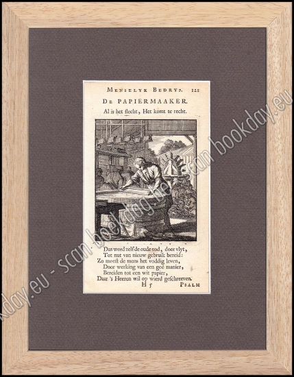 Afbeeldingen van DE PAPIERMAAKER - Jan en Kasper LUIKEN [°1649*1712] [°1672*1708]