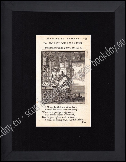 Afbeeldingen van DE HORLOGIEMAAKER - Jan en Kasper LUIKEN [°1649*1712] [°1672*1708]
