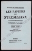 Afbeeldingen van LES PAPIERS DE STRESEMANN - 3 VOLUMES - TOMES I+II+III Complete