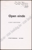 Afbeeldingen van Open einde. Met opdracht en gesigneerd