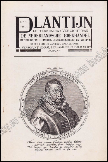 Afbeeldingen van Plantijn. Letterkundig Overzicht van de Nederlandsche Boekhandel. Nrs. 1, 2, 3 & 4, januari, februari, maart & april-mei 1911