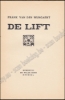 Afbeeldingen van De lift. 1928. Omslag Joris Minne