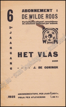 Afbeeldingen van De Wilde Roos. Jrg 3, Nr. 6 , 1925. Het Vlas
