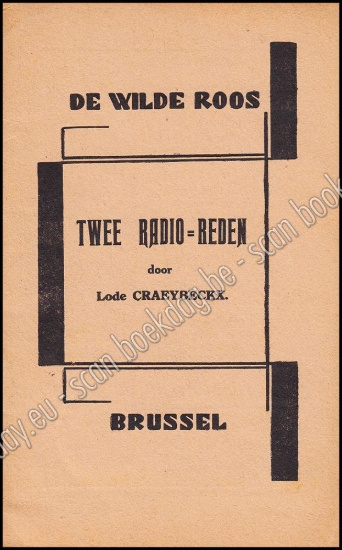 Afbeeldingen van De Wilde Roos. Jrg 7, Nr. 10 , october 1929. Twee Radio-Reden