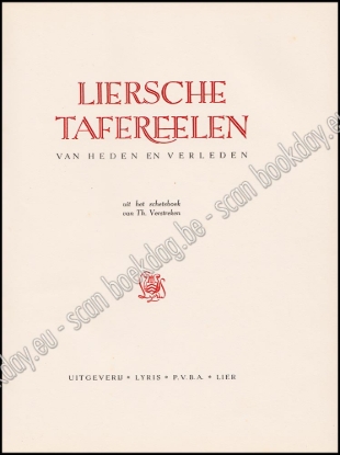 Afbeeldingen van Liersche tafereelen van heden en verleden uit het schetsboek van Theo Verstreken