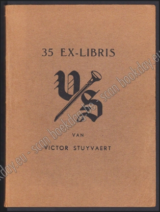 Afbeeldingen van 35 ex-libris van Victor Stuyvaert