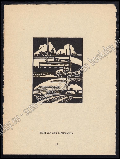 Afbeeldingen van Joris MINNE. Zicht op den Linkeroever. 1930