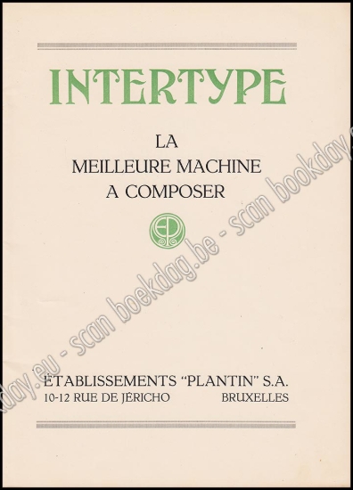 Afbeeldingen van Intertype - La meilleure machine a composer