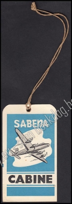 Afbeeldingen van Sabena handbagage-label. 12 sept. 1954