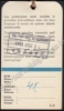 Afbeeldingen van Sabena handbagage-label. 12 sept. 1954
