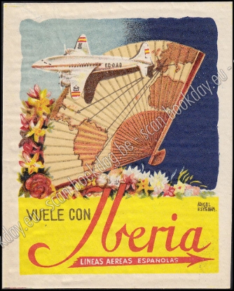 Afbeeldingen van IBERIA LINEAS AEREAS ESPAÑOLAS Angel ESTEBAN luggage label