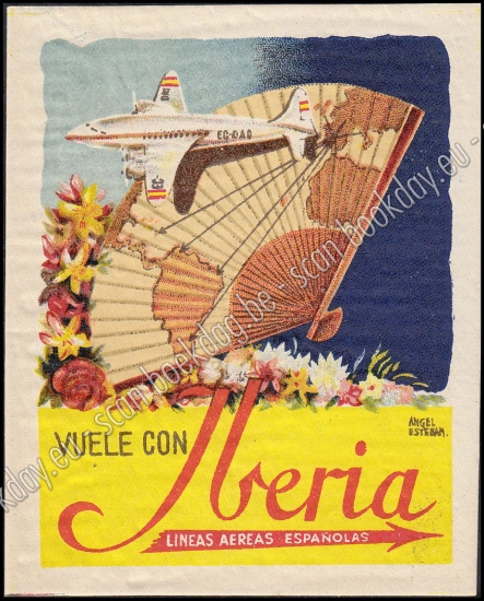 Afbeeldingen van IBERIA LINEAS AEREAS ESPAÑOLAS Angel ESTEBAN luggage label