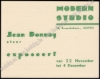 Afbeeldingen van Jos Léonard. Uitnodiging tentoonstelling/Invitation exposition Jean Donnay. 1929