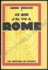 Afbeeldingen van Ce que j'ai vu à Rome