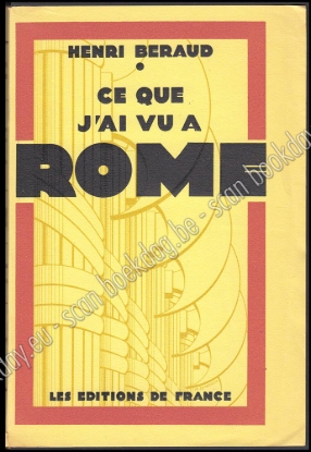 Afbeeldingen van Ce que j'ai vu à Rome