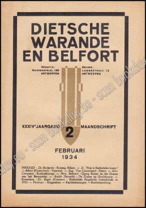 Afbeeldingen van Dietsche Warande en Belfort. Jrg XXXIV, Nr. 1 tem 12, januari tem december 1934. Volledige jaargang