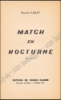 Afbeeldingen van Match en Nocturne. Roman. Couverture de Aslan