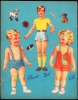 Afbeeldingen van Jeunes amis. Poupées à découper. ca 1950