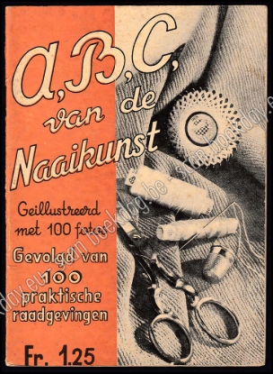 Afbeeldingen van A,B,C, van de naaikunst