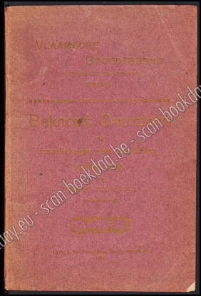 Afbeeldingen van Vlaamsche Broederbond. Letterkundige Maatschappij Brugge. Beknopt overzicht der handelingen van den Kring (1862-1912)
