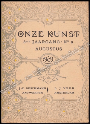 Afbeeldingen van Onze Kunst. Jg. 8 deel XVI, nrs. 7-12. Juli - December 1909