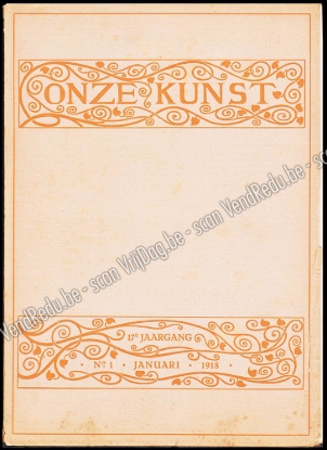 Afbeeldingen van Onze Kunst. Jg. 17, nr. 1. Januari 1918. Jules de Bruycker