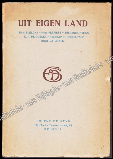 Afbeeldingen van Uit eigen land. Schetsen, verhalen, novellen van Vlaamsche schrijvers. Signed