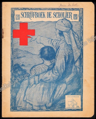Afbeeldingen van Schrijfboek de Scholier nr 31 van het Rood Kruis van België